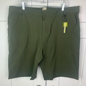 NWT Swet Tailor Men's EveryDay Chino Shorts Army Green Size 28 40